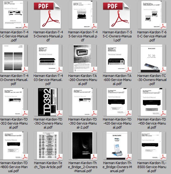 Harman Kardon Manuales de Servicio Receptor Sintonizador Amplificador De Colección Reparación Computadora DVD! Foto 2 de 4
