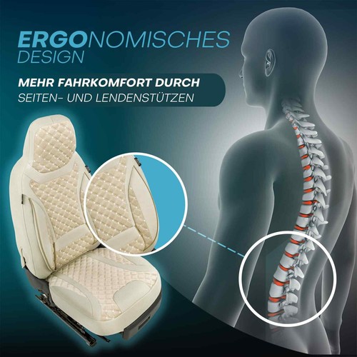 Fundas de asiento de coche Prime adecuadas para Iveco Iveco Daily 7 a partir de 2020 (beige) | NUEVO - Imagen 5 de 12