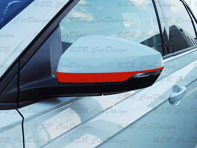Mirror Decals Stripes Suitable For VW POLO VI GTI TSI