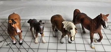 SCHLEICH MIXED LOT 4 HORSES (3 Schleich, 1 Tree House Kids Brand)