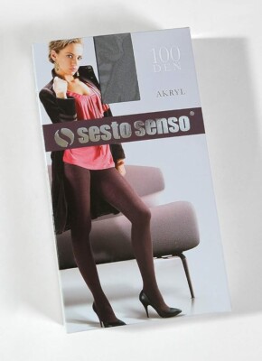 Atemberaubende blickdichte Damen-Strumpfhose Winter warm 100 DEN graphit Größe 4 Large BRO7
