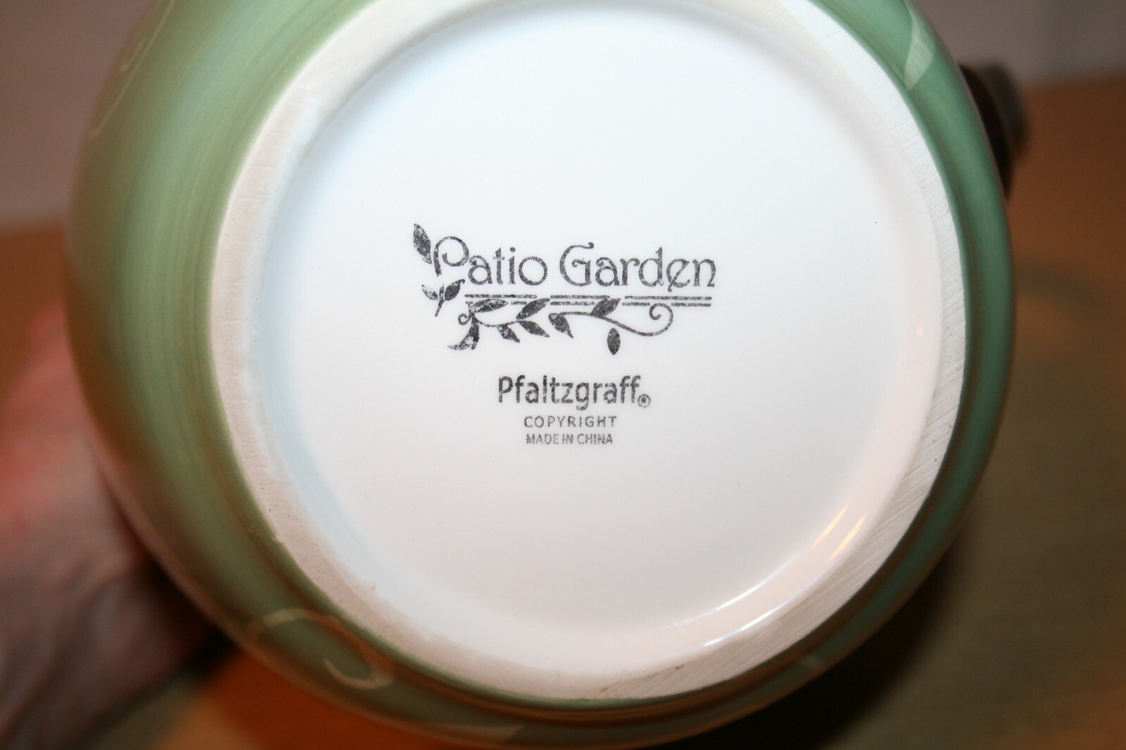 Pfaltzgraff Patio Garden Green & Brown 80 oz Pitcher E2 eBay