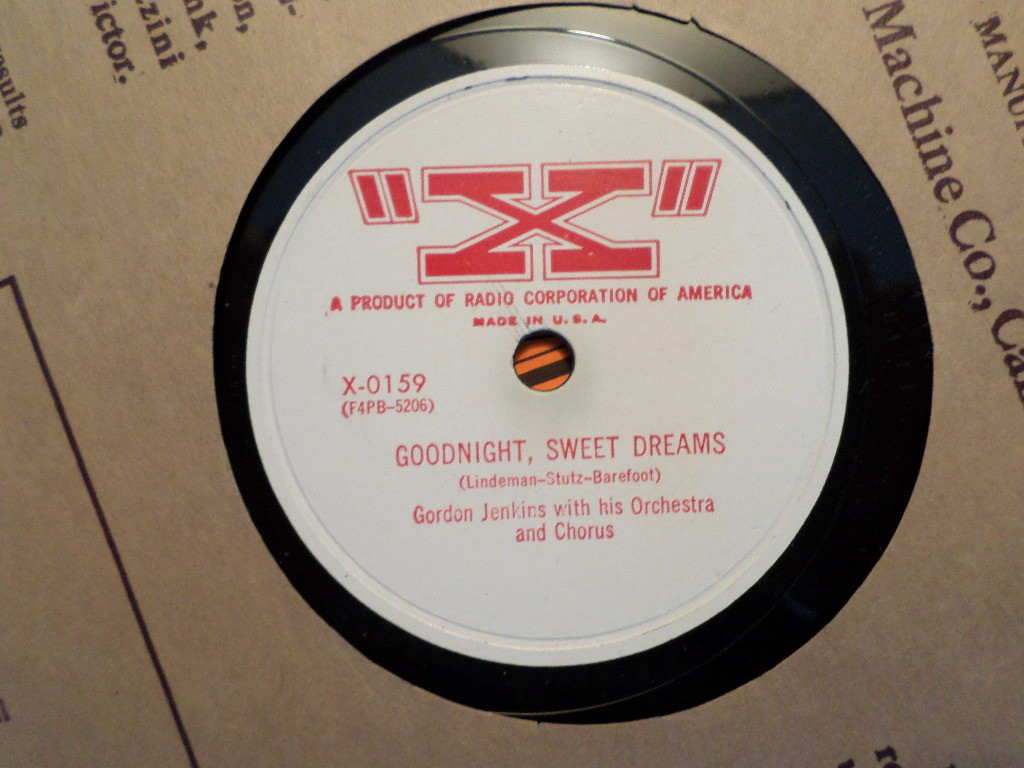 X 78 RECORD 0159/GORDON JENKINS/YOUNG IDEAS/GOODNIGHT,SWEET DREAMS/ EX