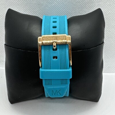 Michael Kors MK2559 Women's Turquoise Silicone Strap Analog Michael Kors MK2559 Women's Turquoise Silicone Strap Analog