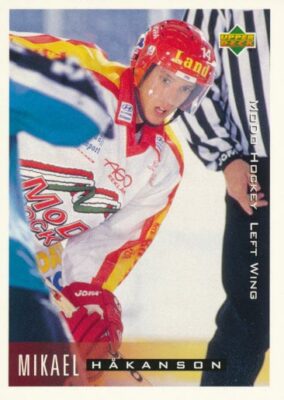 1995-96 Swedish Upper Deck #164 MIKAEL HAKANSON - MoDo Hockey