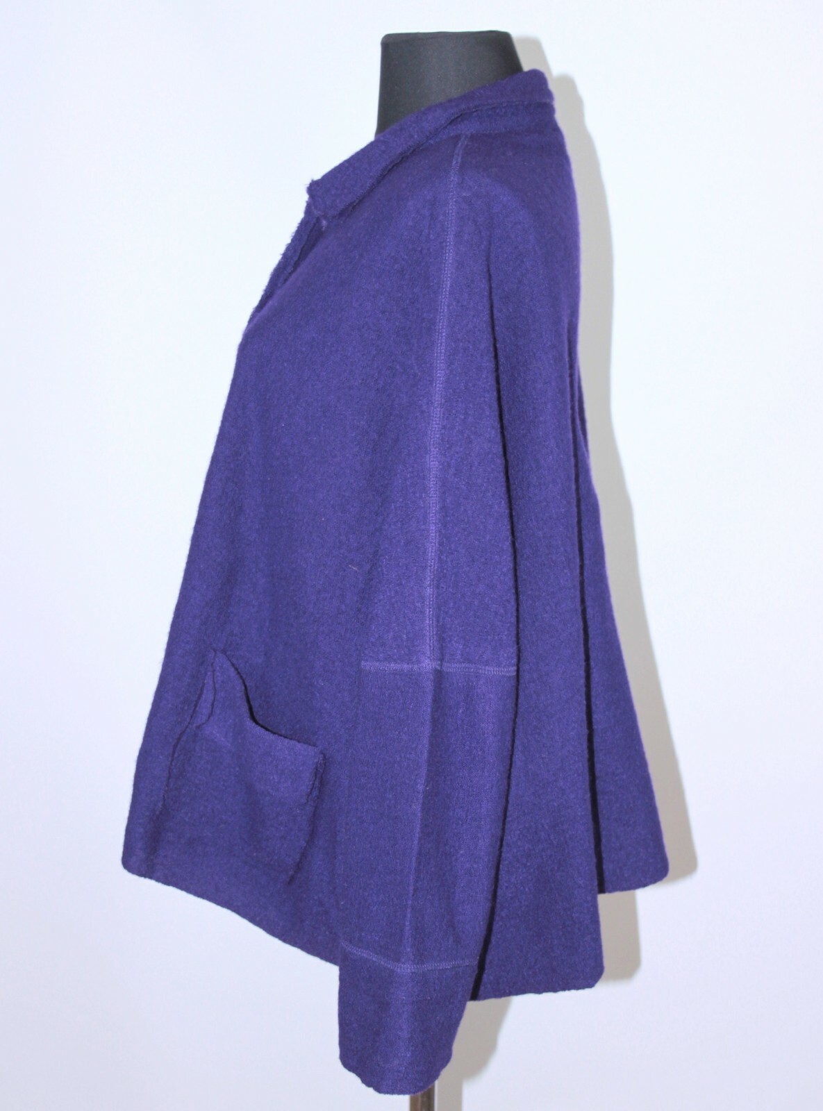 Marimekko Blair womens purple wool coat jacket Size S… Gem