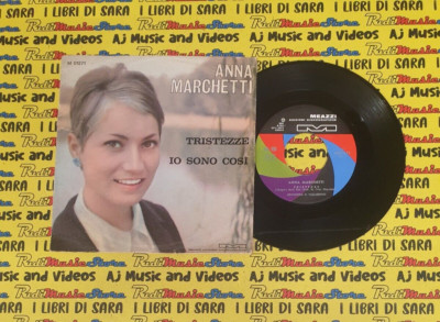 LP 45 7''ANNA MARCHETTI Tristezze Io sono cosi' italy MEAZZI M01271 Fallabrino