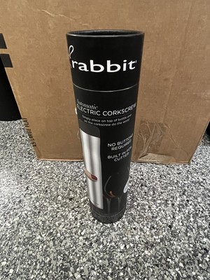 Rabbit W6316 Automatic Electric Corkscrew Silver in box
