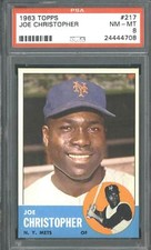 1963 Topps #217 Joe Christopher - PSA 8
