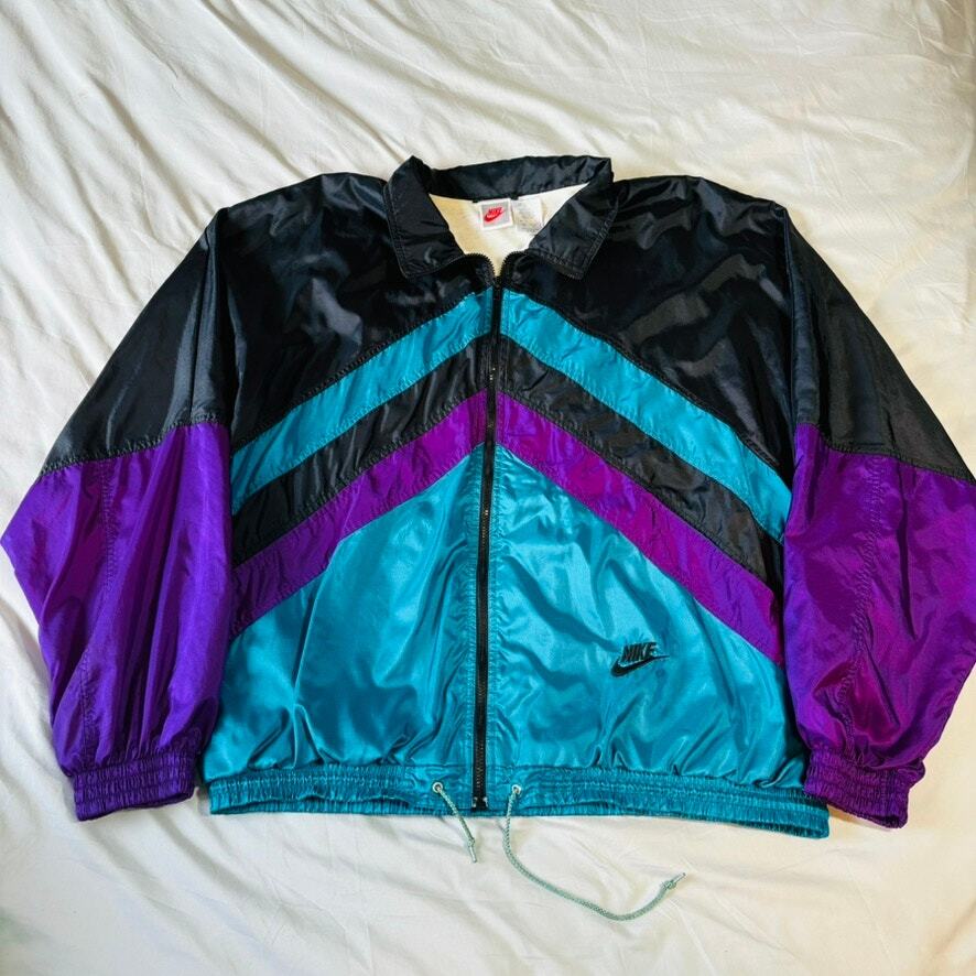 ユーロナイキ　90s euro Nike ウィンドブレーカー 青紫 楽天市場】ウインドブレーカー ナイキ（カラーパープル