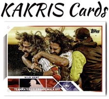 2023 Topps Series 1&2 Set #303 Padres Celebrate Walk-Off 