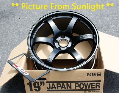 Rays Gram Lights 57DR Semi Gloss Black Wheel Rim 19'' 19x9.5 +35 5x114.3, Set 4