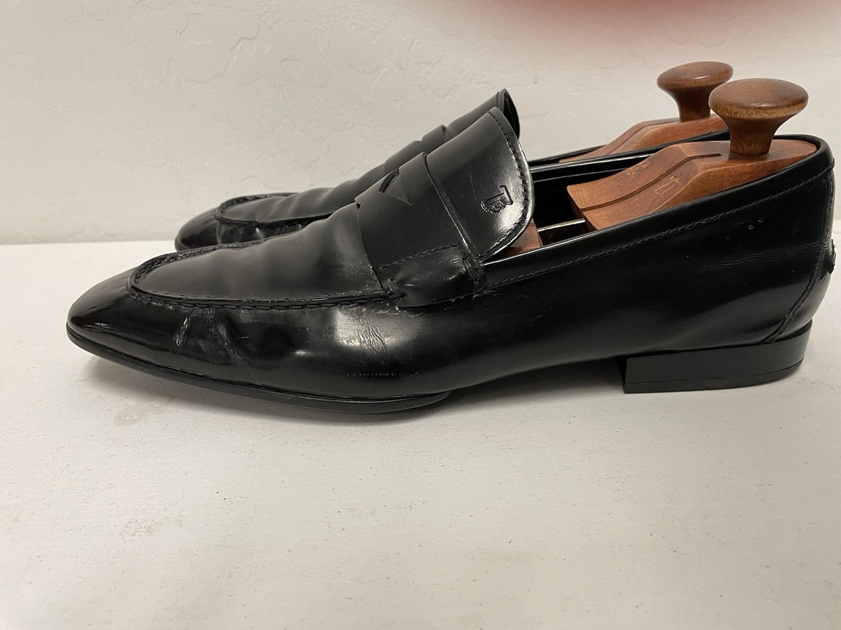 Tod\'s Made in Italy Glossy Leather Penny Loafer in Black Size 11.5 : 12 1/2 $695 Woman BLACK Loafers in Leather XXW34L0IO10AKT36MB999 | Tods main image 3