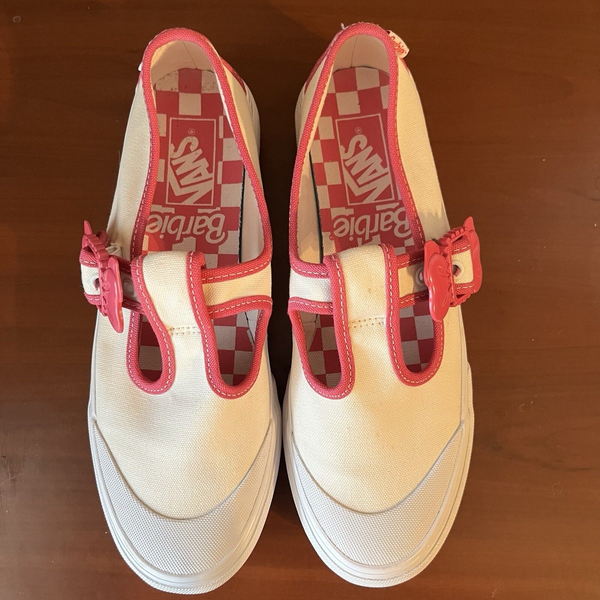 【Vans】☆コラボ☆VANS X BARBIE STYLE 93 DX SHOE Vans x Barbie Style 93 DX Mary Jane Shoes White Pink Women's