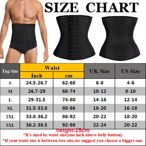 Männer Schweiß Sauna Neopren Taillentrainer Gewichtsverlust Korsett Taillen Body Shaper - Bild 31 von 31