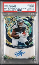 2023 Spectra Tyjae Spears Rookie Autograph  05/08 PSA 9/9