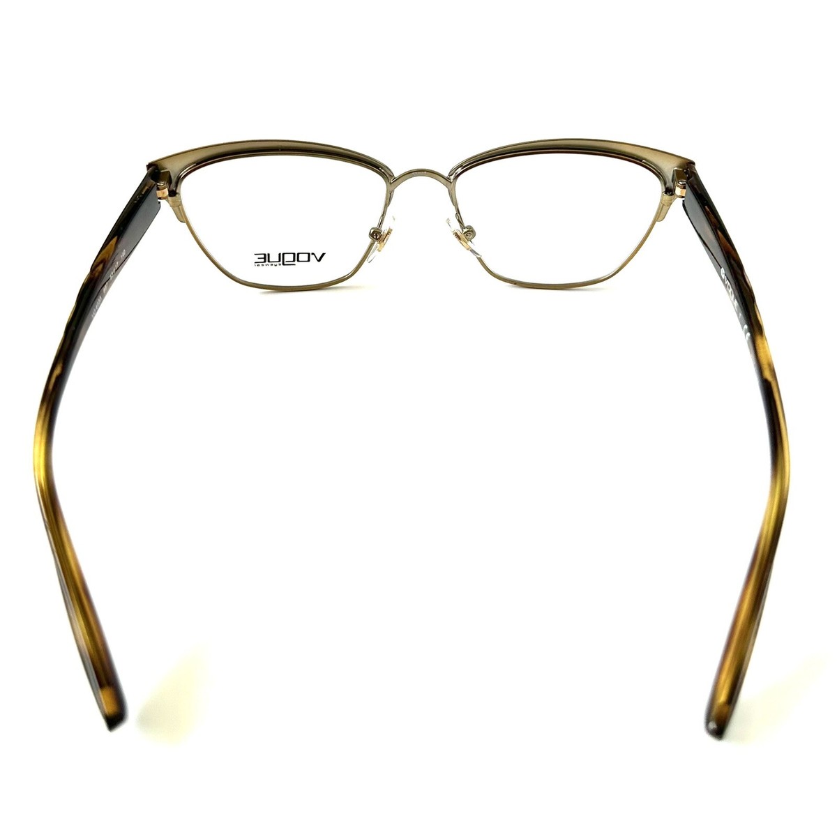 Vogue Vo 4033 997 Brown/Pale Gold Authentic Eyeglasses 53-17-140 Vogue VO 4050 - 997 Brown / Pale Gold | Eyeglasses Woman main image 4