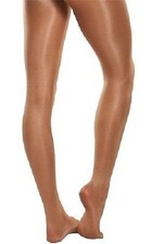 Body Wrappers A55 Toast Adult Size Large Ultimate Shimmer Shimmery Footed Tights