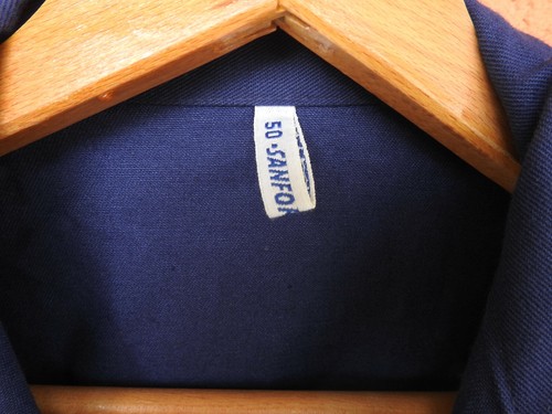 Vintage 80s Work Overalls Mens Medium Jumpsuit Coveralls Boilersuit Indigo Blue - Picture 5 of 12