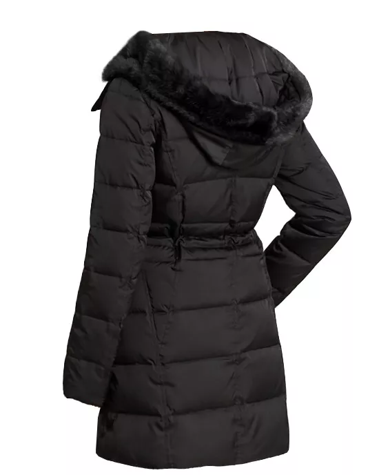 Laundry by shelli segal pillow collar hooded puffer online jacket