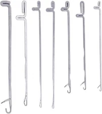 10x Latch Crochet Hooks Sewing Beading Needles DIY Weave Knitting Threading Tool