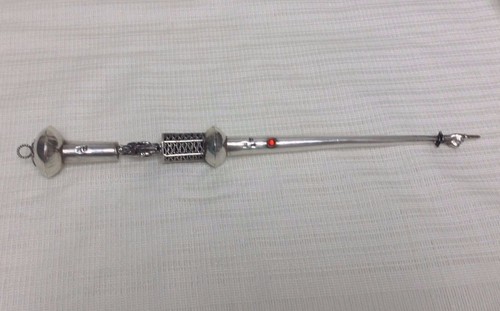 Torah Pointer Antique Judaica Silver Yad AK 1867 13in