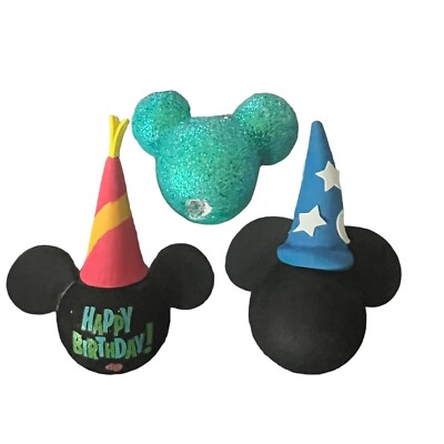 Disney Mickey Mouse Sorcerer s Apprentice Wizard Hat & Birthday Antenna Topper