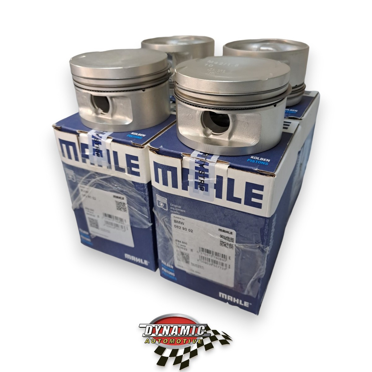 4X 84.50MM MAHLE ORIGINAL PISTON SET FOR BMW M42 B18 (184S1) E36