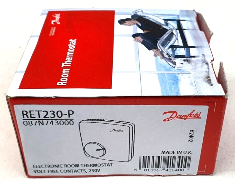 DANFOSS RET230P ELECTRONIC ROOM THERMOSTAT 087N7430PP | eBay