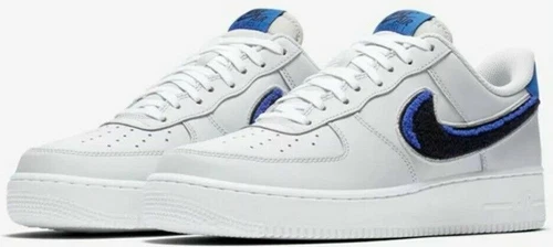 Nike Air Force 1 '07 LV8 Low Chenille Swoosh - Pure Platinum Blue