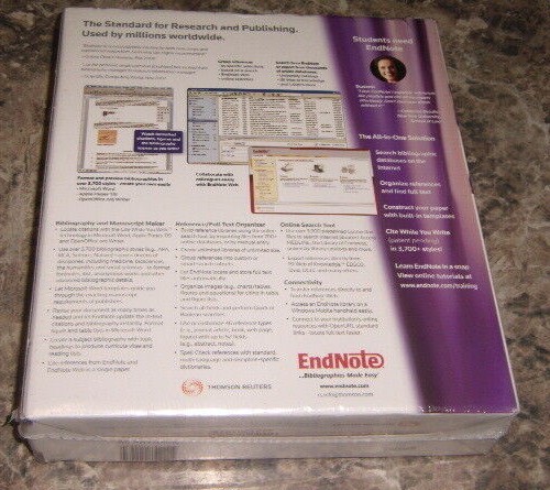 EndNote X3 Student Edition for Mac OS X BRAND NEW Sealed