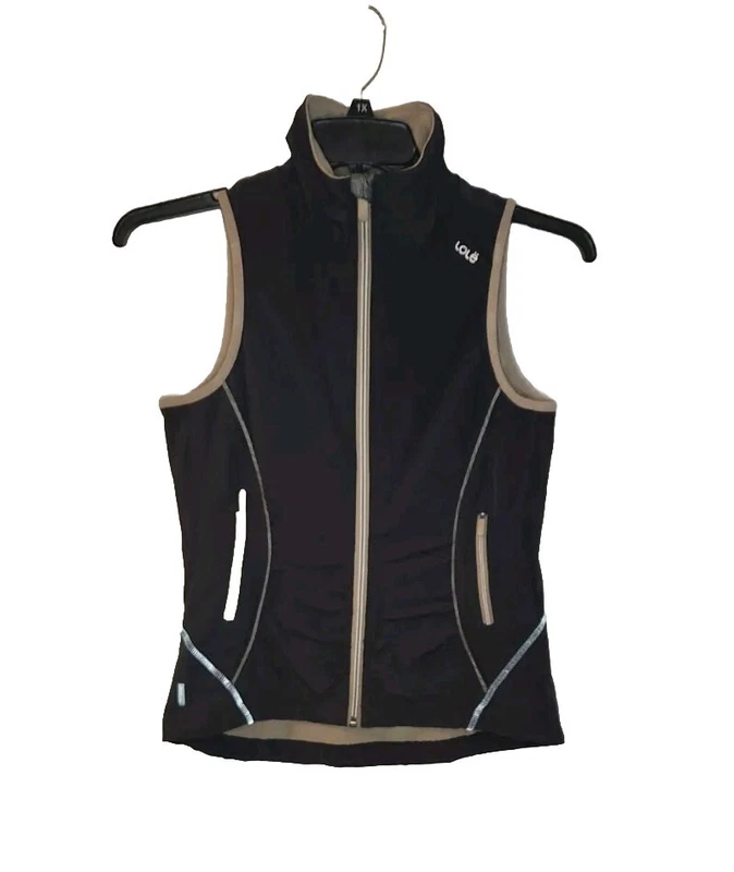 lole athletic full zip performance fleece lined pockets jacket