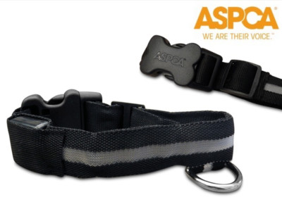 ASPCA LED Nighttime Safety Collar - SMALL - Black (with batteries included)