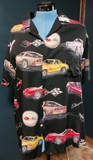 Corvette Stingray General Motors Brand- Aloha L Button Shirt Used