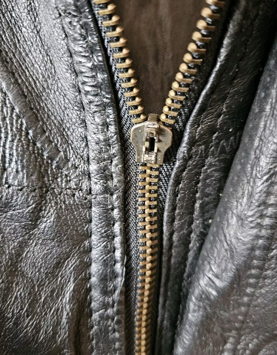 Vintage 90s Milan Leather USA Eagle Biker Jacket Full Zip Vintage 90s Milan Leather USA Eagle Biker Jacket Full Zip