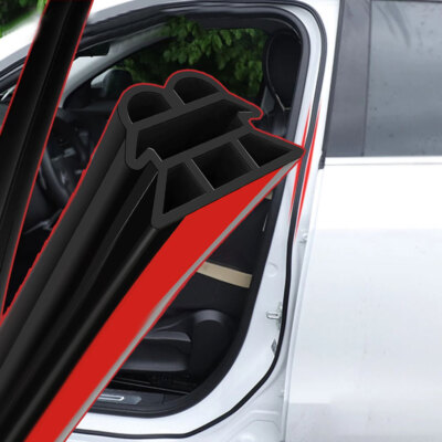 5m Self-Adhesive D-Shaped Rubber Car Door Seal - 10x10mm Black EPDM Seal For Soundproofing, Waterproofing & Dust Protection