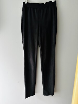 J Crew 2 Pixie Faux Suede Legging Pants Dark Charcoal F5022 Back Zip EUC Factory