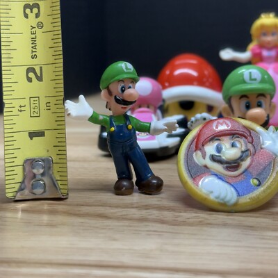 Super Mario Brothers World Toys Lot Bundle Carts Toad Mario Luigi