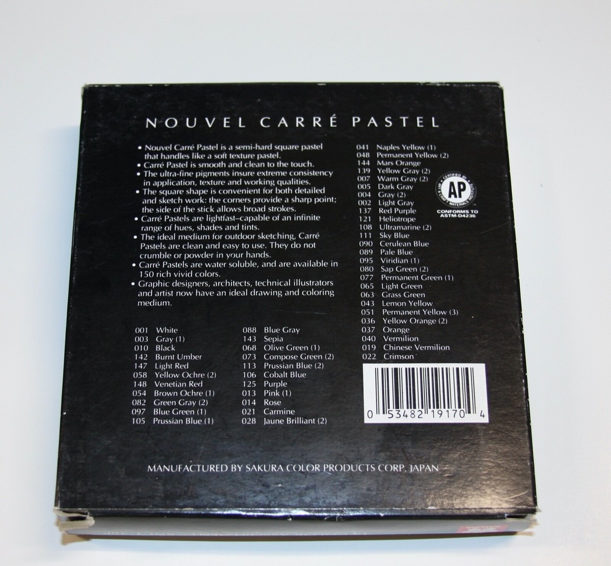 Sakura Nouvel Carré Carre Pastel 48 Color Assortment Pearlescent