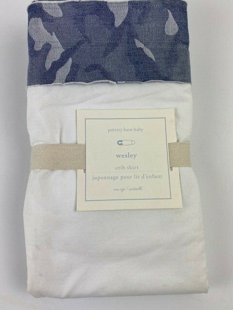 Pottery Barn Chambray Crib Skirt Pottery Barn Kids Luxe Velvet