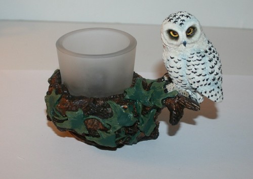 White Owl Small Candle Holder - 第 1/5 張圖片