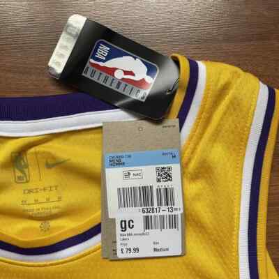 LA LAKERS NIKE #6 LEBRON JAMES SWINGMAN ICON EDITION SIZE 