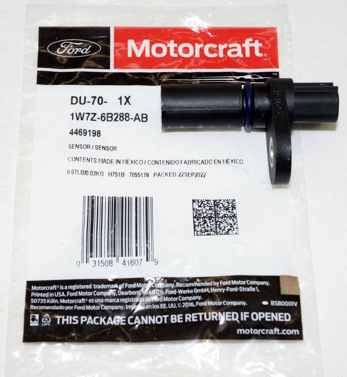 Camshaft Position Sensor 1W7E-6B288-AB - Replacement For Ford Vehicles - View #11