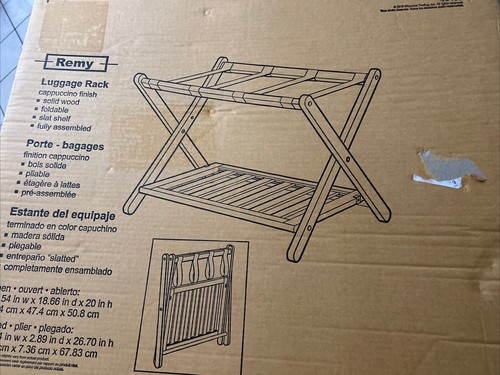 Winsome 40436 Luggage Rack Shelf Capuchino Color - Picture 2 of 14