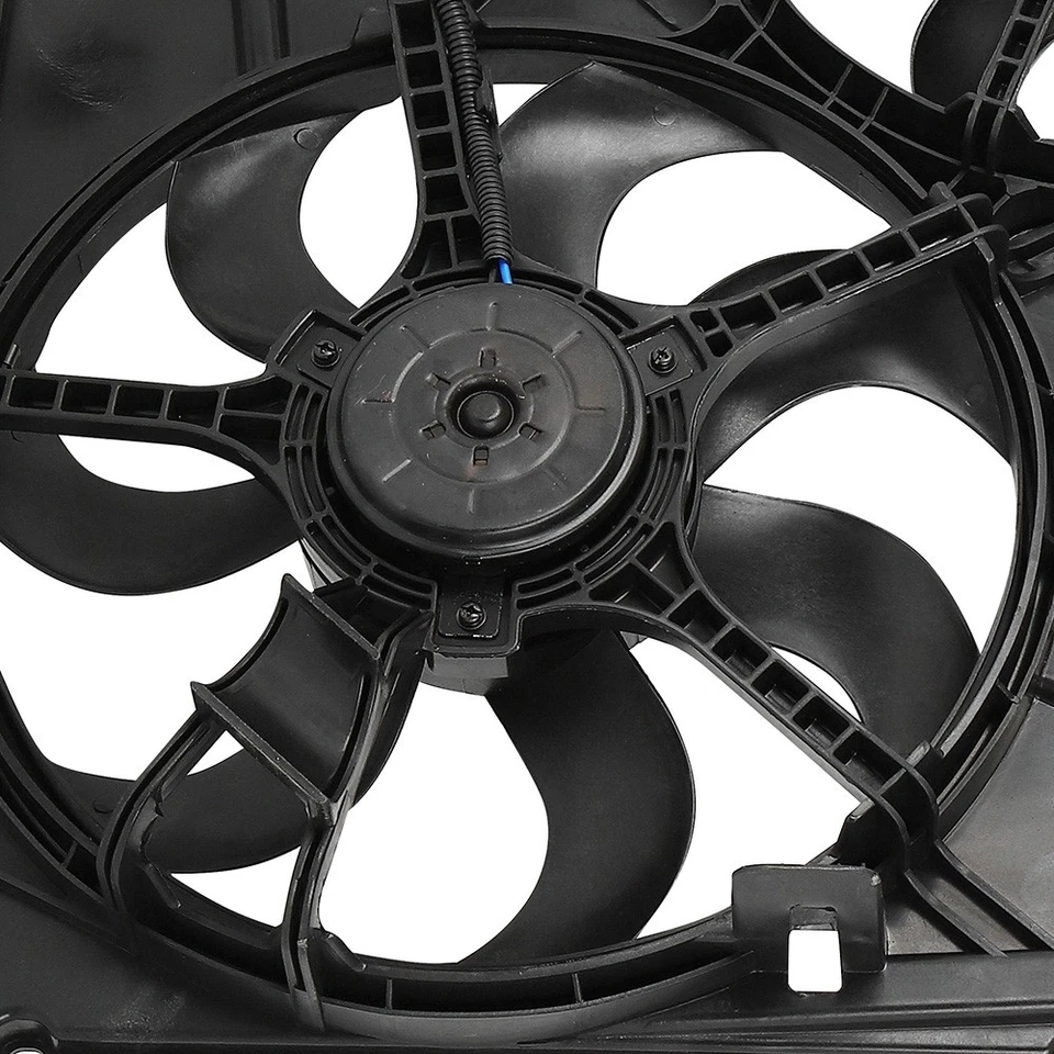 Conjunto de ventilador de refrigeración condensador radiador para 2003 2004 Kia Sorento 2005 2006 Foto 4 de 4