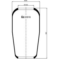 Febi Bilstein 20916 Federbalg Luftfederung FüR MAN Neoplan F2000 F90 E2000 Hocl