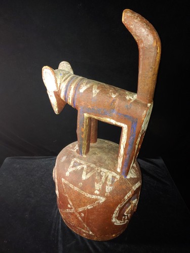 Eppa Holz Helm Maske, Nigeria, ca. Mitte bis Ende des 20. Jahrhunderts, 27" Höhe x 11" Breite - Bild 2 von 6