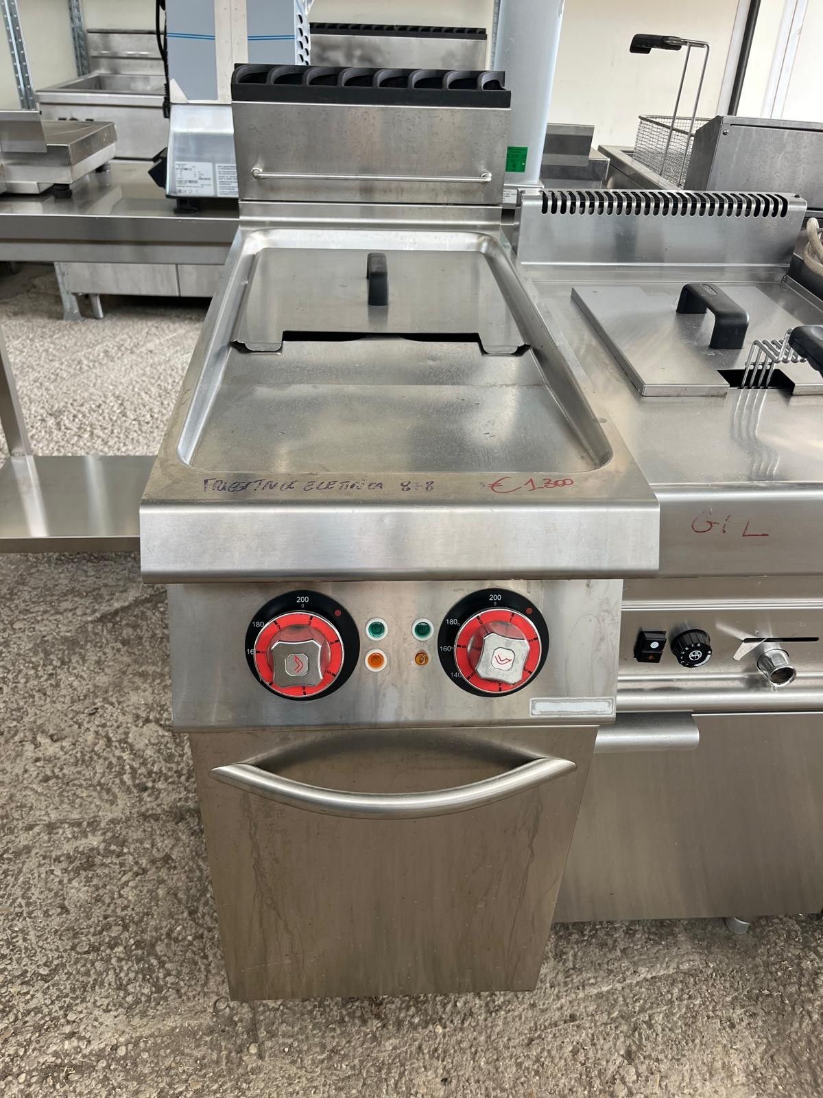 friggitrice elettrica professionale OFFCAR 2 vaschette 8+8 litri