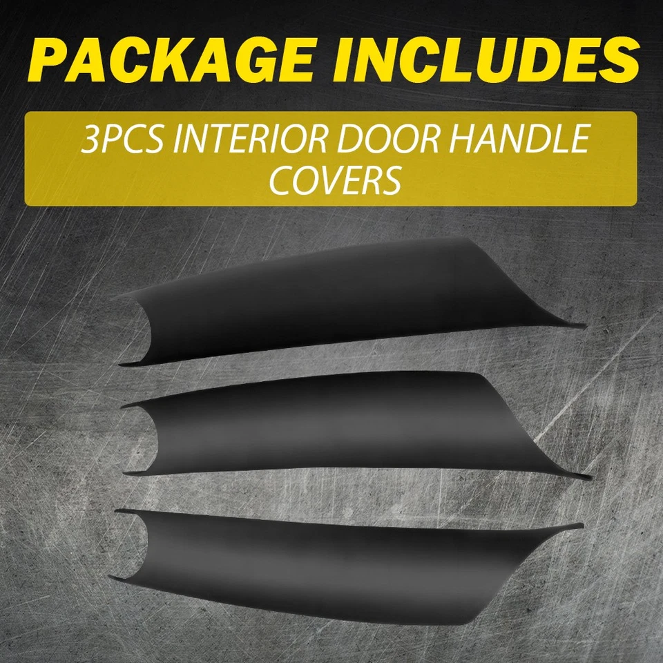 Cubierta de moldura de manija de puerta interior negra para BMW X5 F15 X6 F16 2014-2018 3-30X Foto 3 de 4