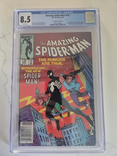 Amazing Spider-Man #252 CGC 8.5 🔥 Canadian Price Variant 🔥 1st Black Suit!
